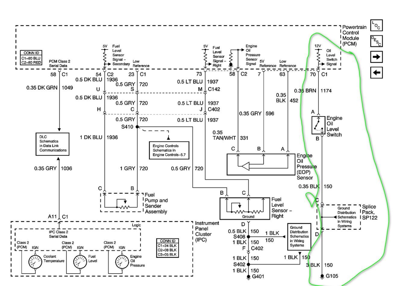 2002 base c5 wire wrapped/melted around Oil dipstick tube
