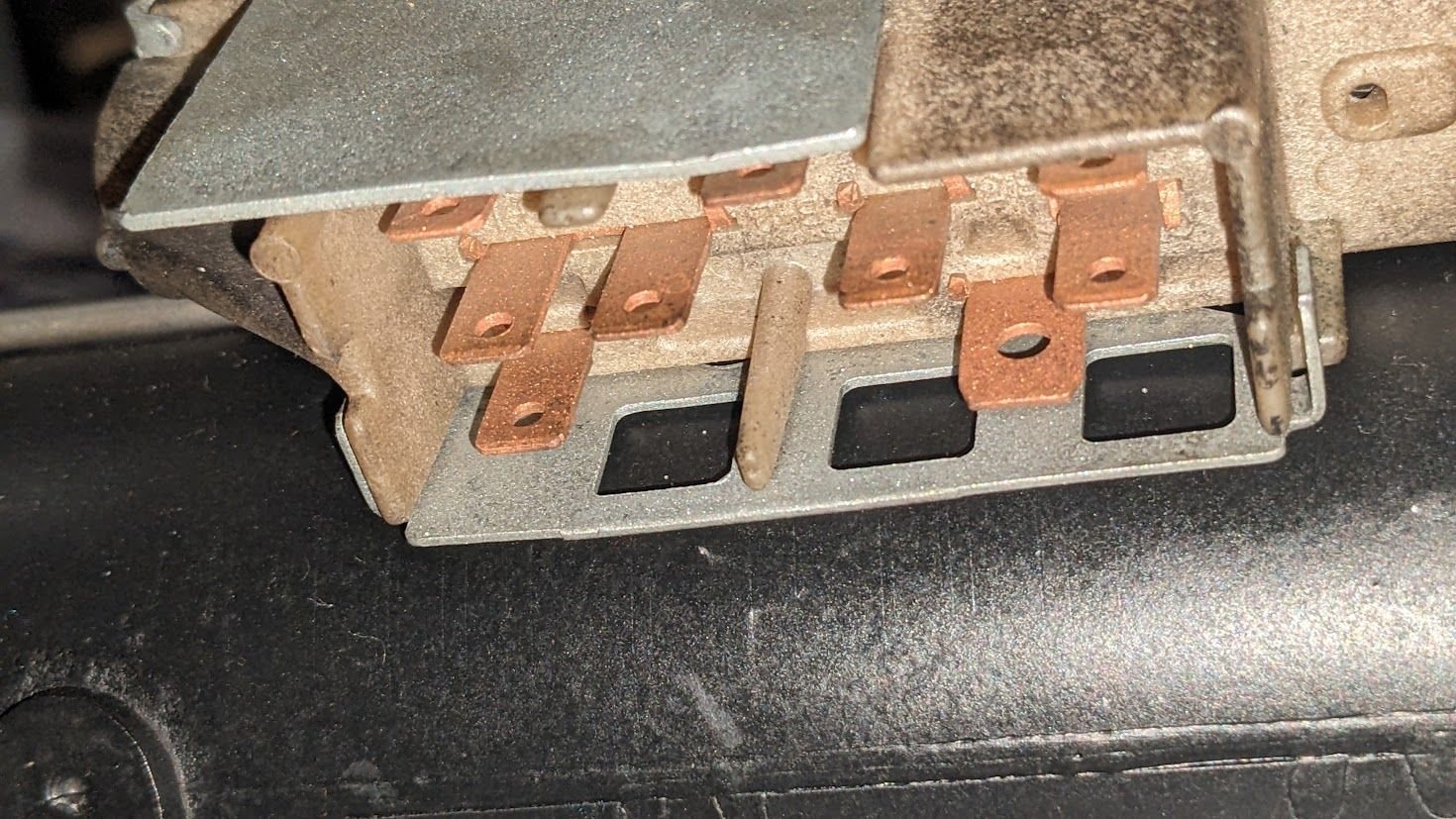 Ignition switch connectors. Harness still in car.