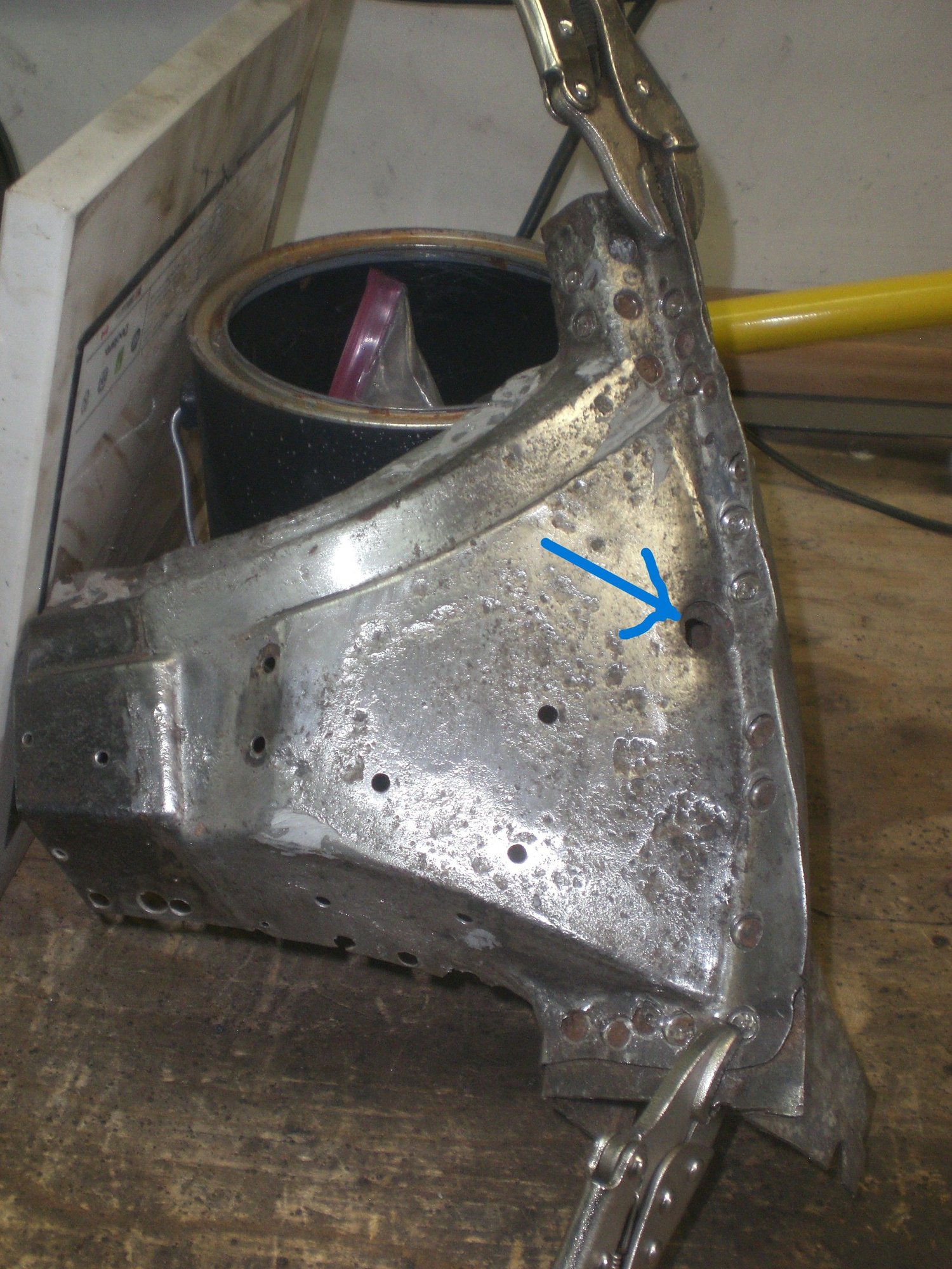 Hole w/o its plug