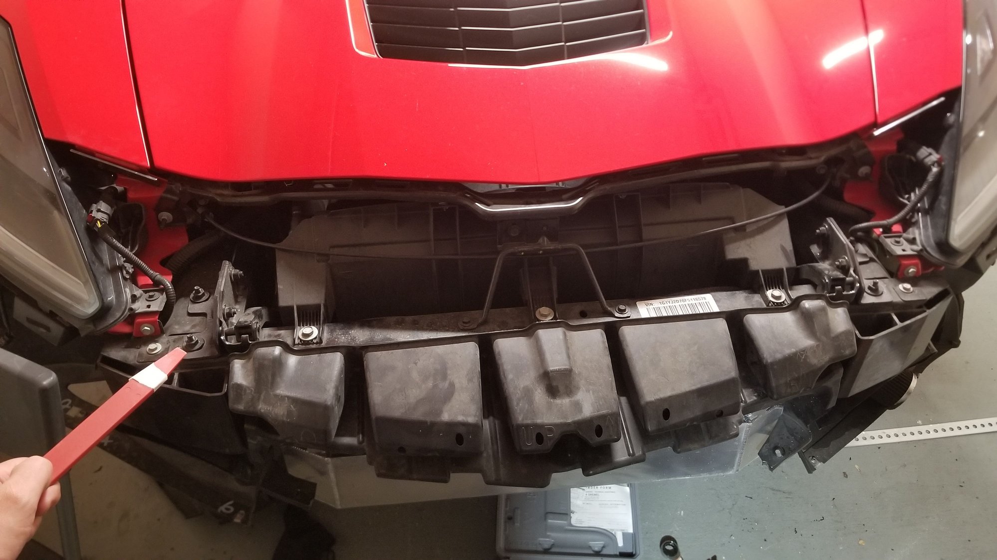 Heres how to adjust hood side to side alignment CorvetteForum Chevrolet Corvette Forum