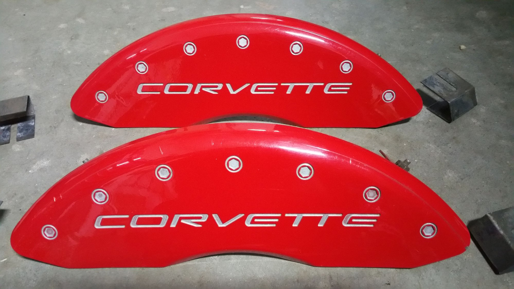 FS (For Sale) Red Caliper Covers CorvetteForum Chevrolet Corvette