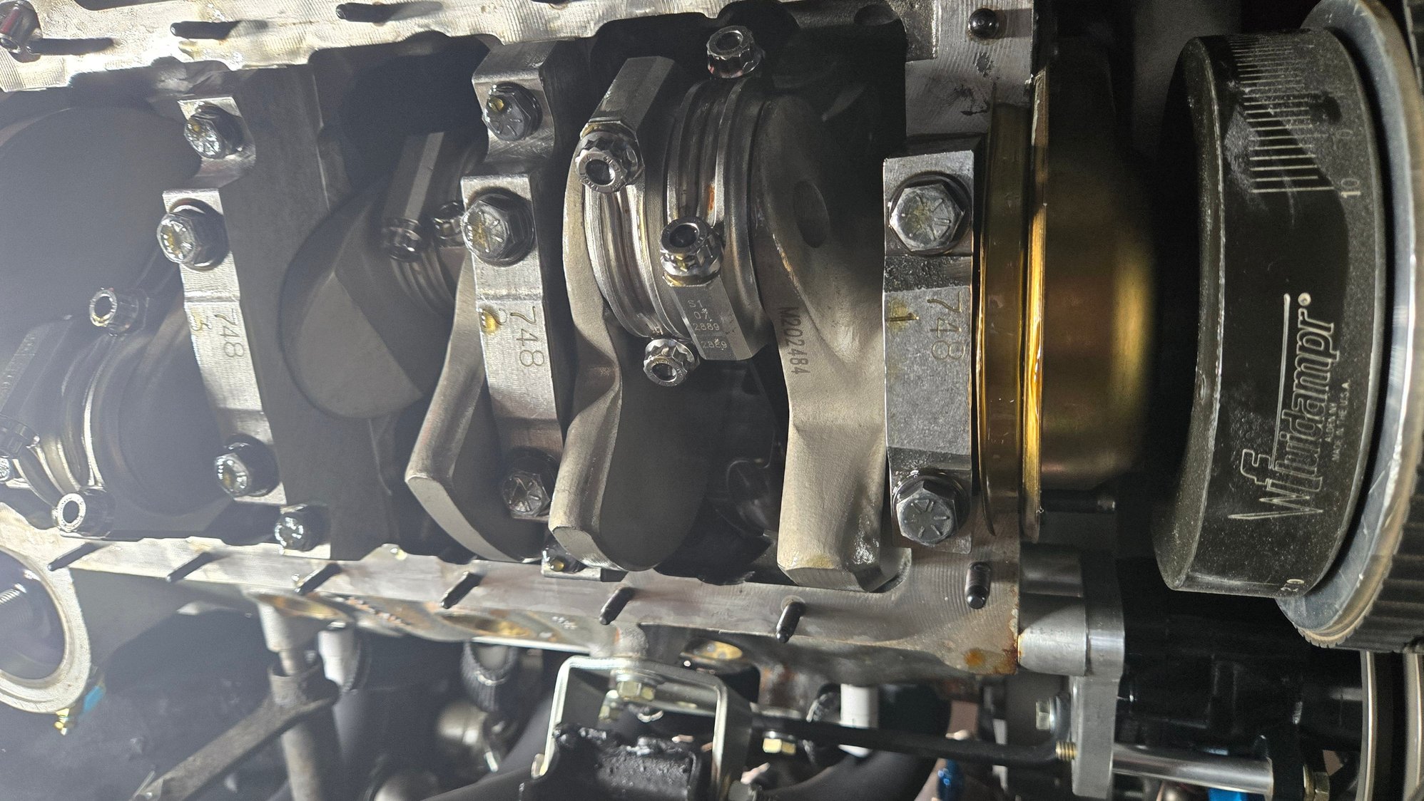 Front crank and piston caps