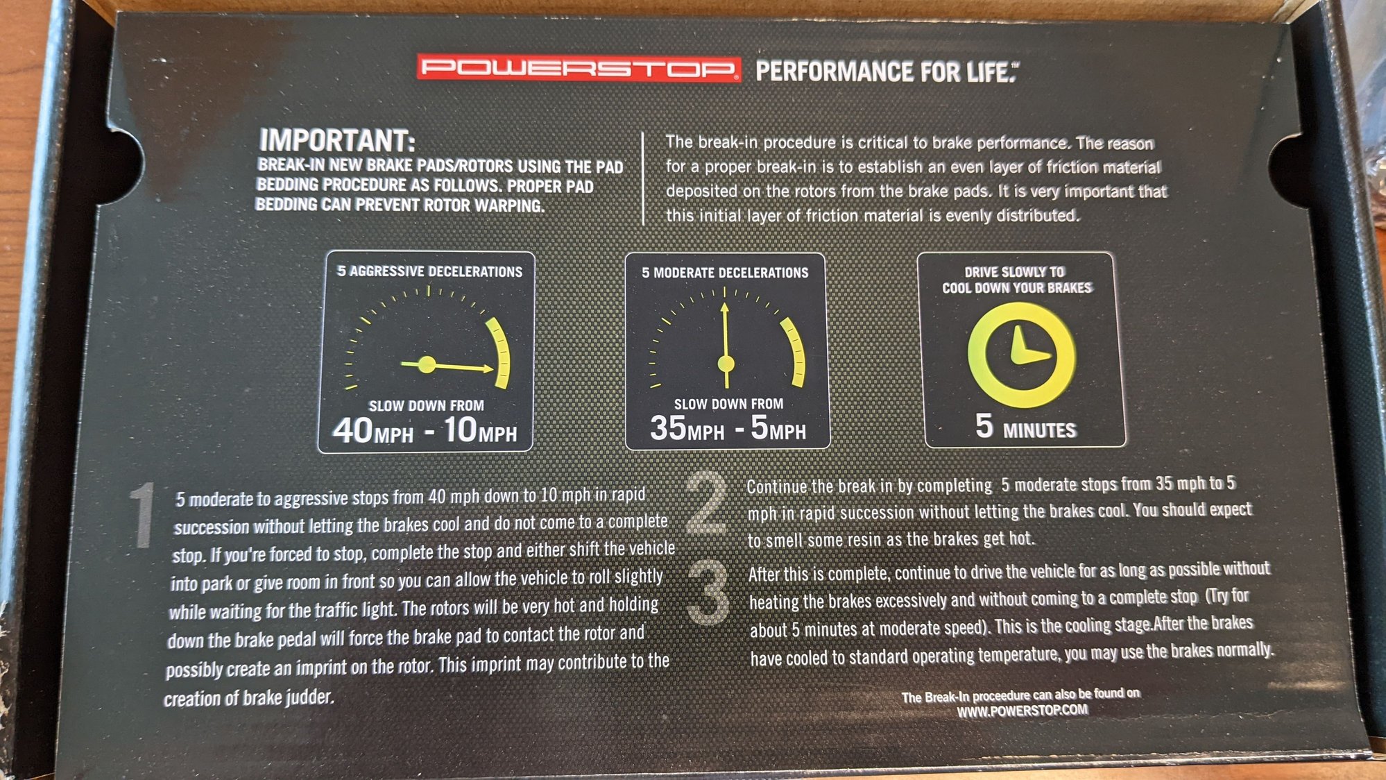 Power stop brake in procedure. Can this be right?! CorvetteForum