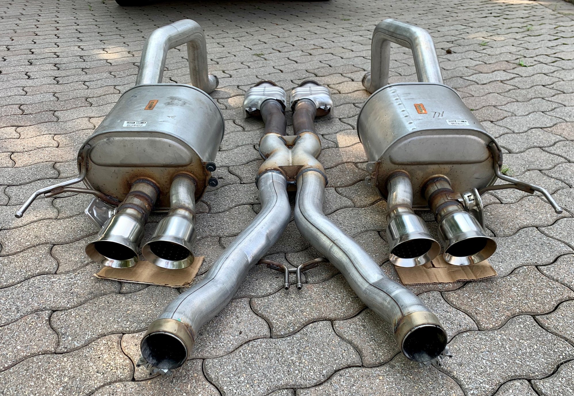 FS (For Sale) C7 Corvette NPP Cat Back Exhaust With Mid Pipe Stock OEM