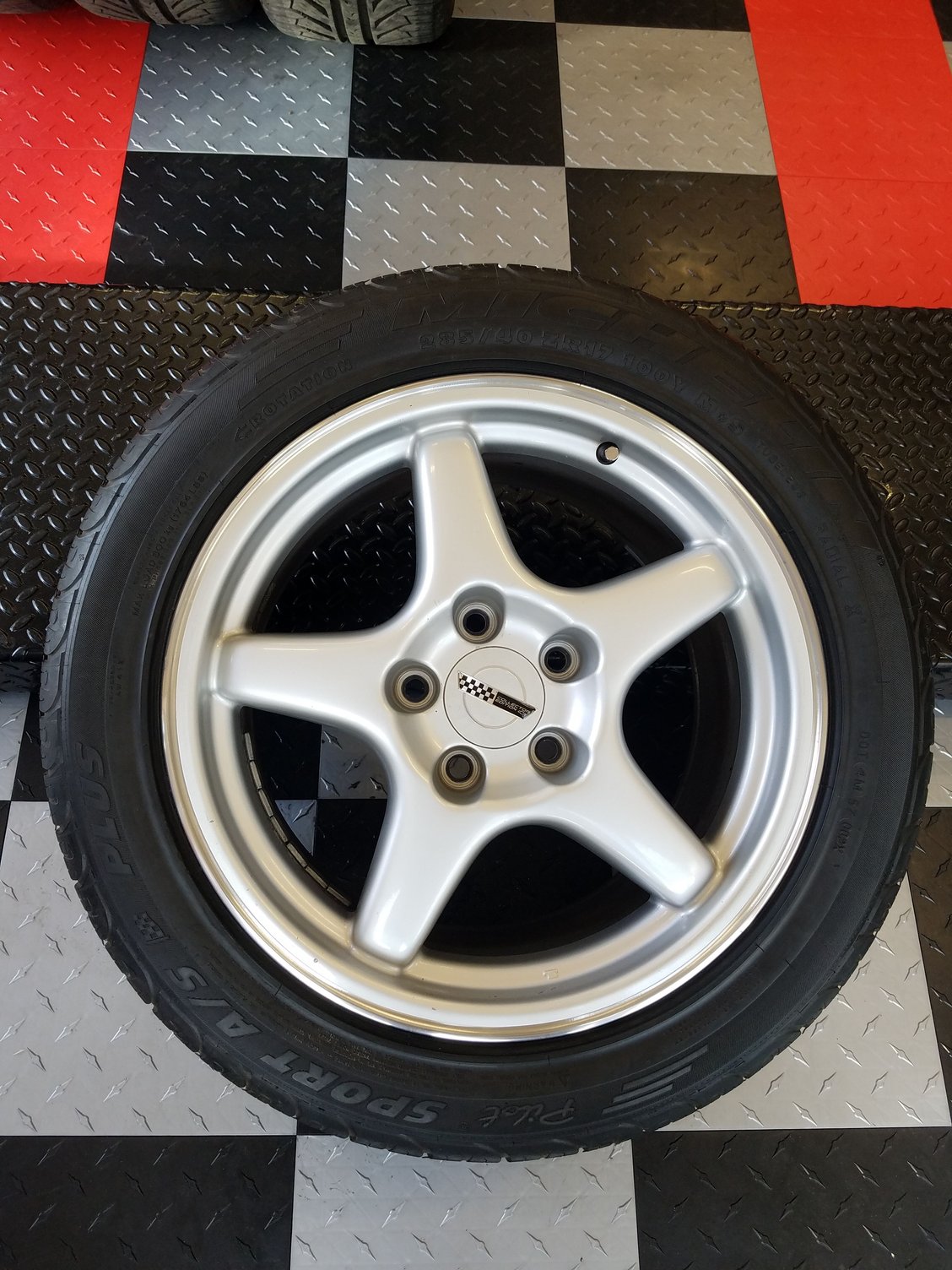 C4 Corvette 1996 OEM Collector Edition Wheels, Tires (ZR1), Michelin