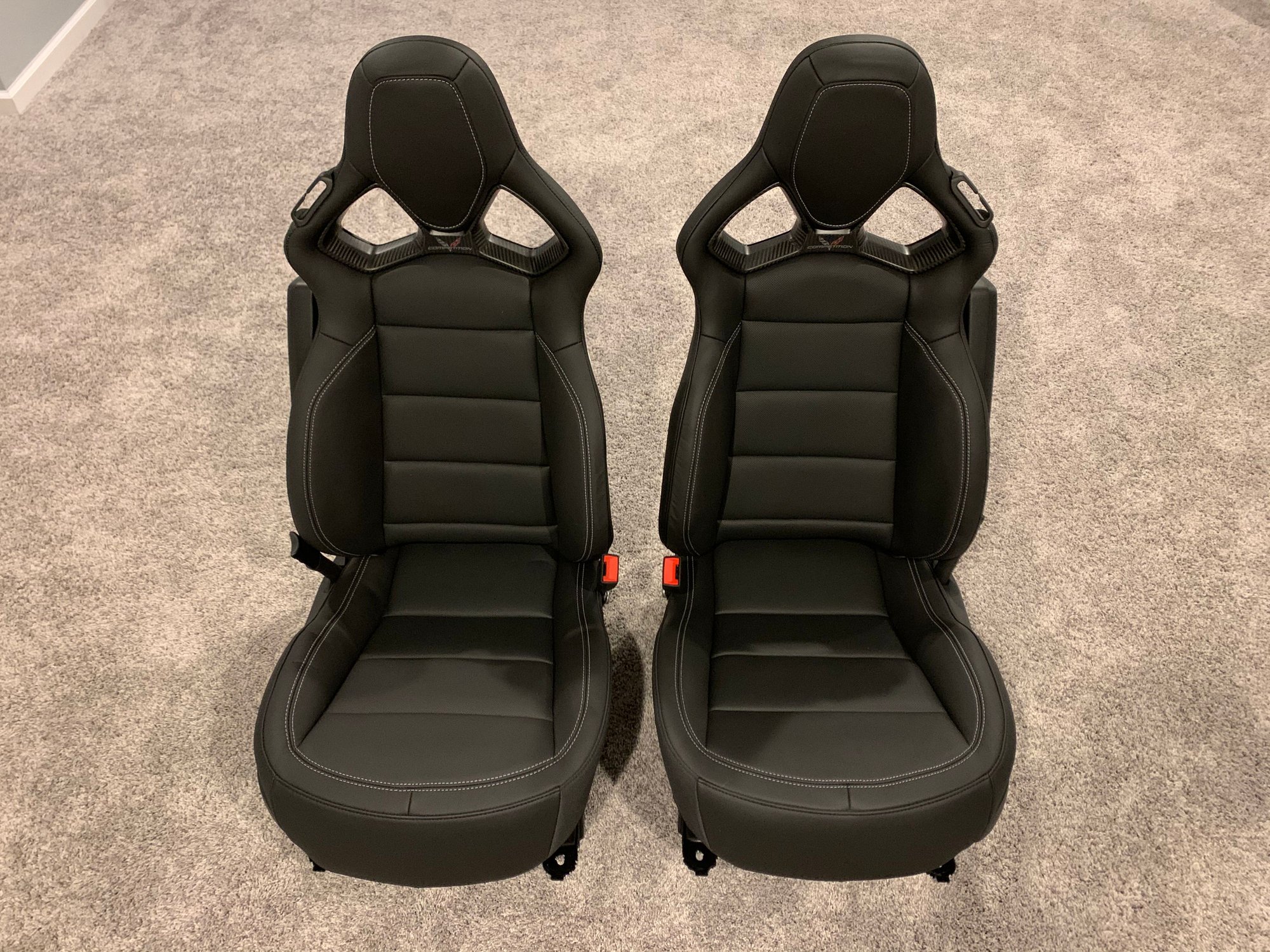 FS (For Sale) C7 Black Leather Heated/Vented Competition Seats Brand ...