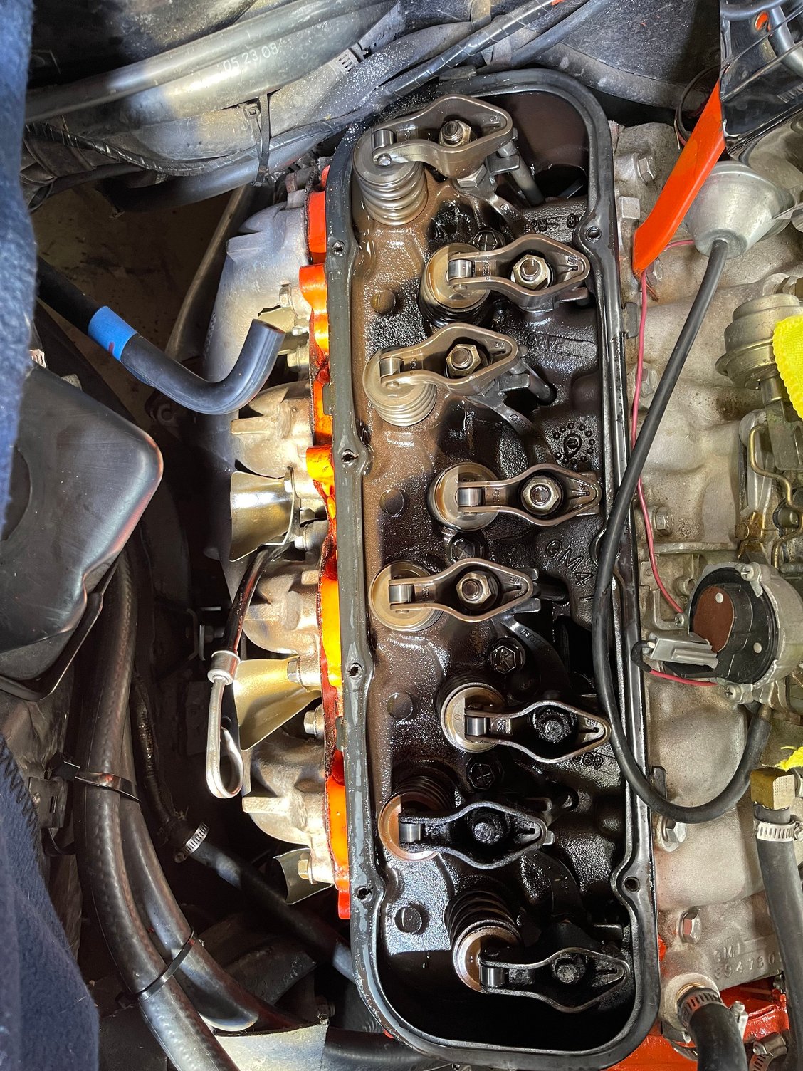 Burnt roller rocker arms 427 comp cam and oil, flat tappets4,000 miles