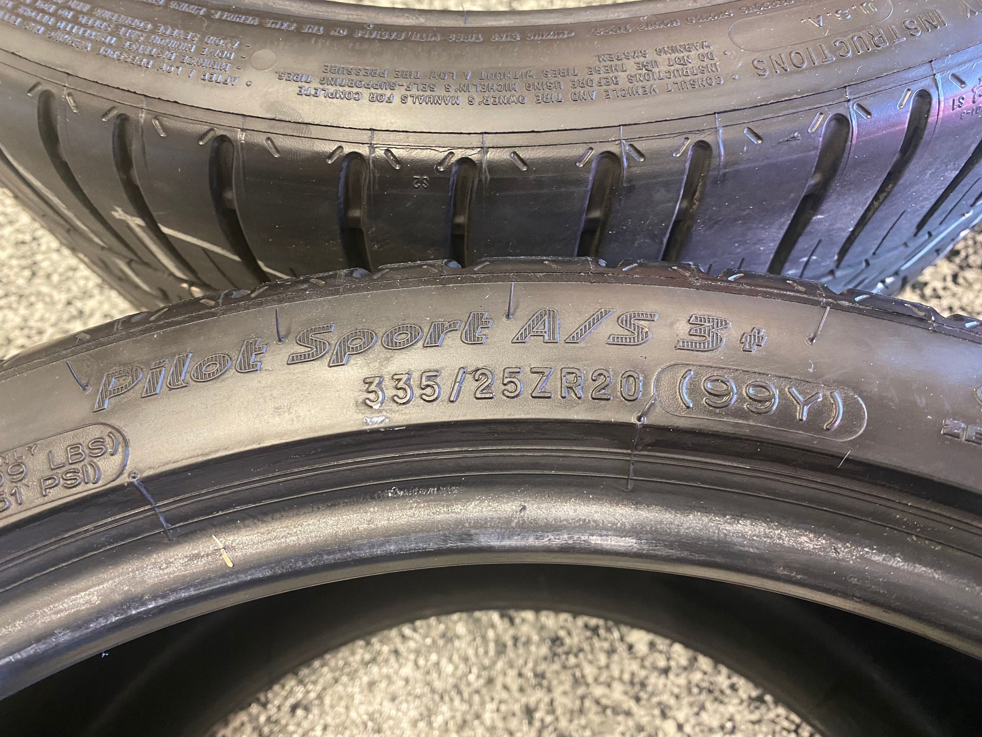 FS (For Sale) Michelin Pilot Sport AS3+ Tires CorvetteForum