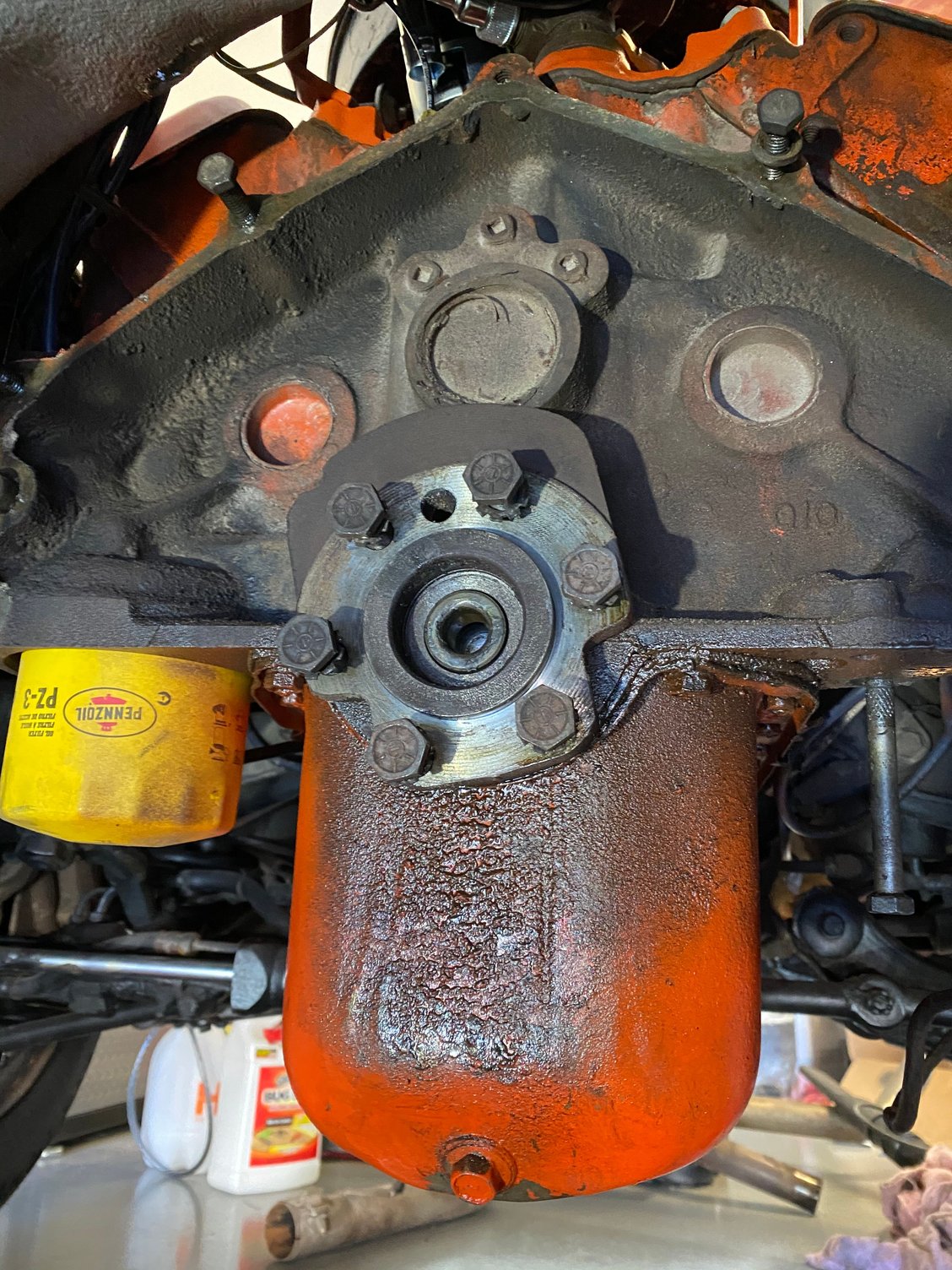 Oil leakOil pan gasket or main seal CorvetteForum Chevrolet