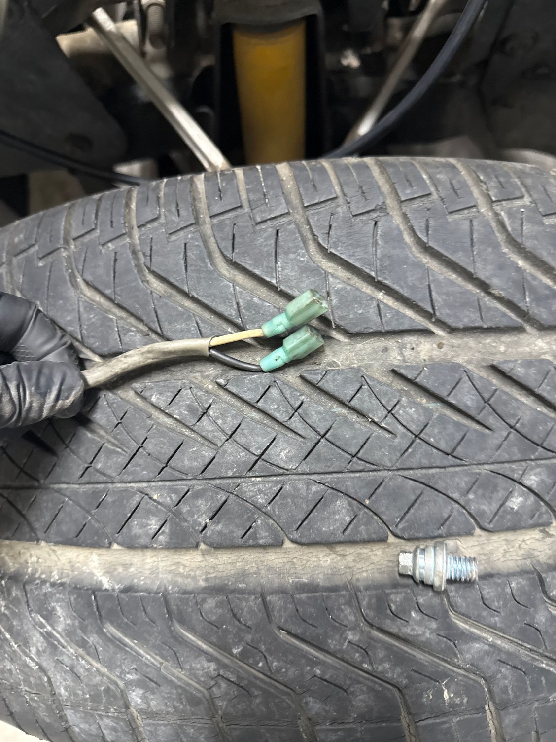 They�re on the drivers side of the engine bay