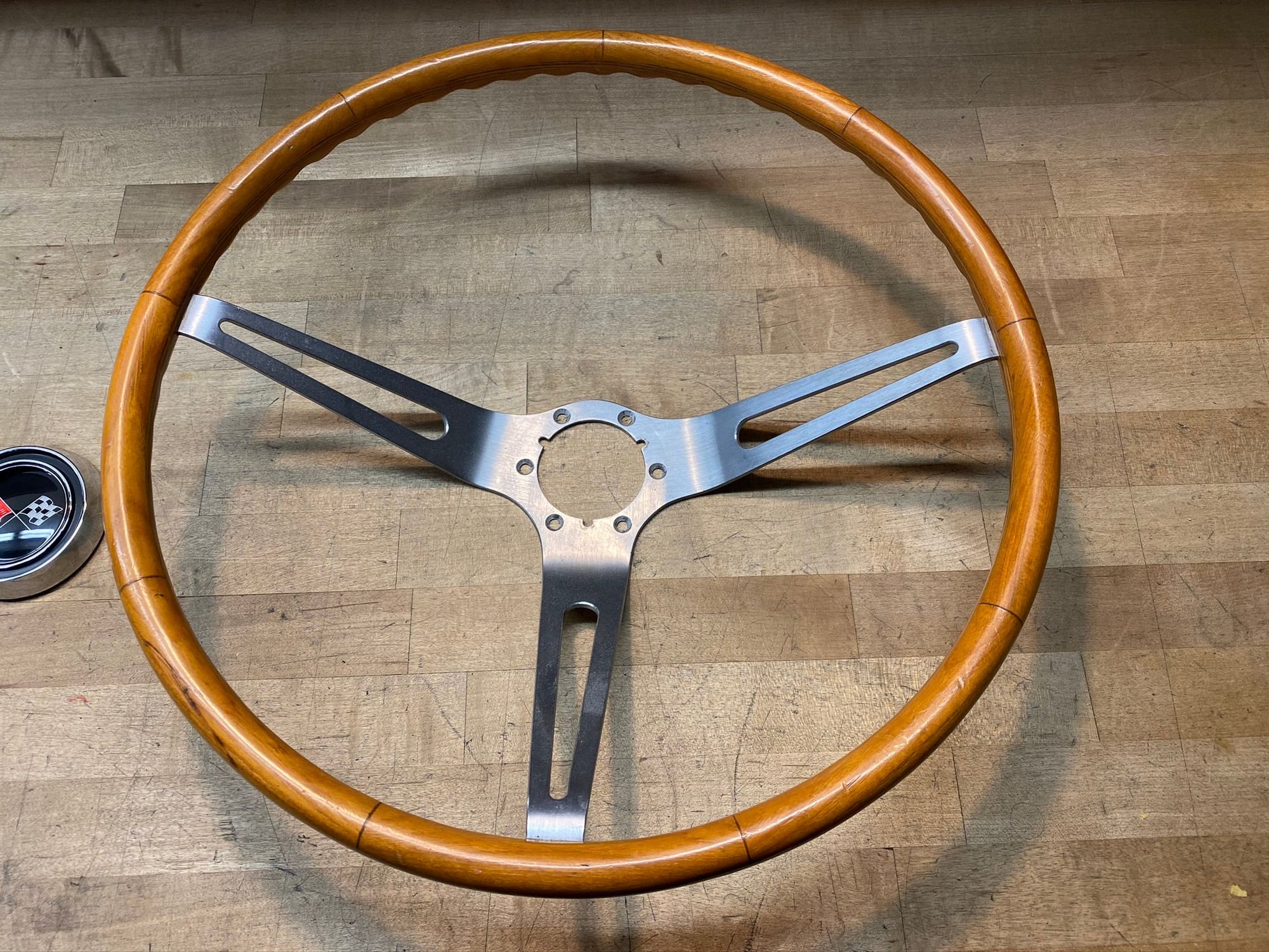 FS (For Sale) 1966 Corvette Original Teak Wood Steering Wheel ...