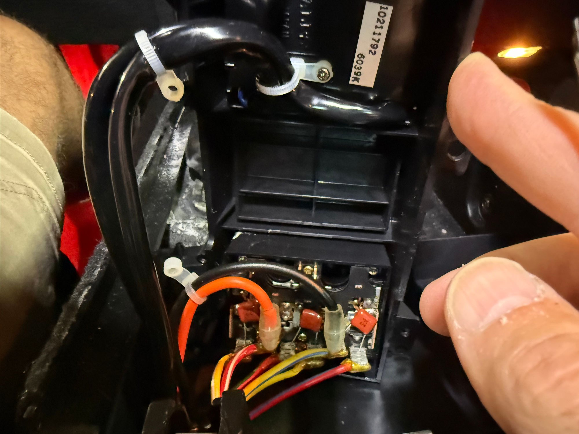 I got it this far out. I�m not sure what to do next? How do I bypass the switch to see if the seat moves? If I find a replacement switch I�ll have to dig deeper into how to get this all the way out. I may be in over my head. 