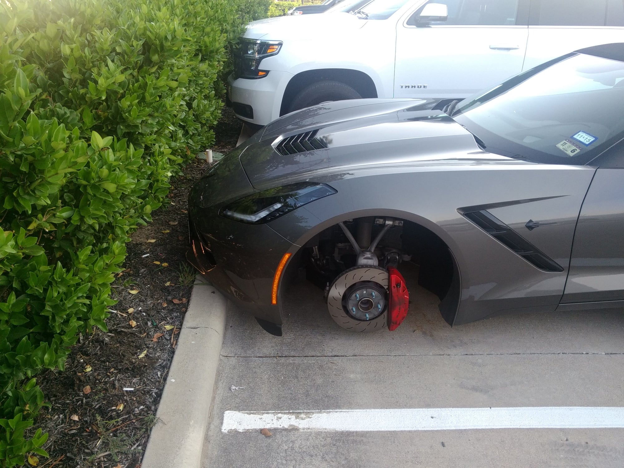 Stolen Wheels Up On Blocks Katy Tx Corvetteforum Chevrolet