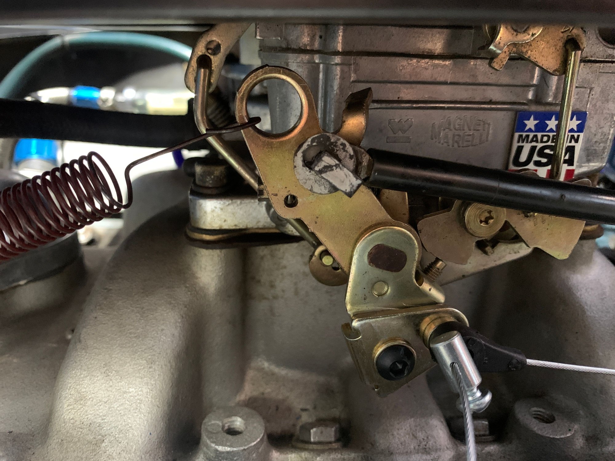 200R4 TV Cable Bracket for Edelbrock Performer CorvetteForum Chevrolet Corvette Forum Discussion