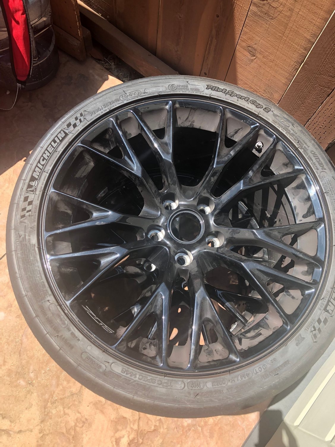 FS (For Sale) C7 z06 corvette complete set gm wheels, michelin pilot