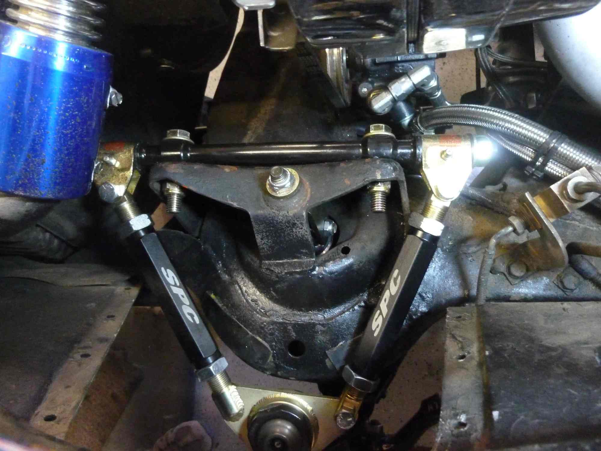 Spc control arms c4..do i use any of the stock spacers or chamfered