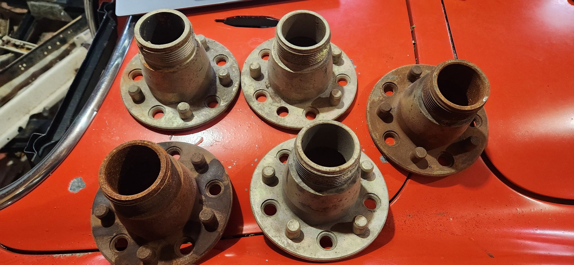 FS (For Sale) C2 Corvette Original GM Knockoff Wheel Adapters set