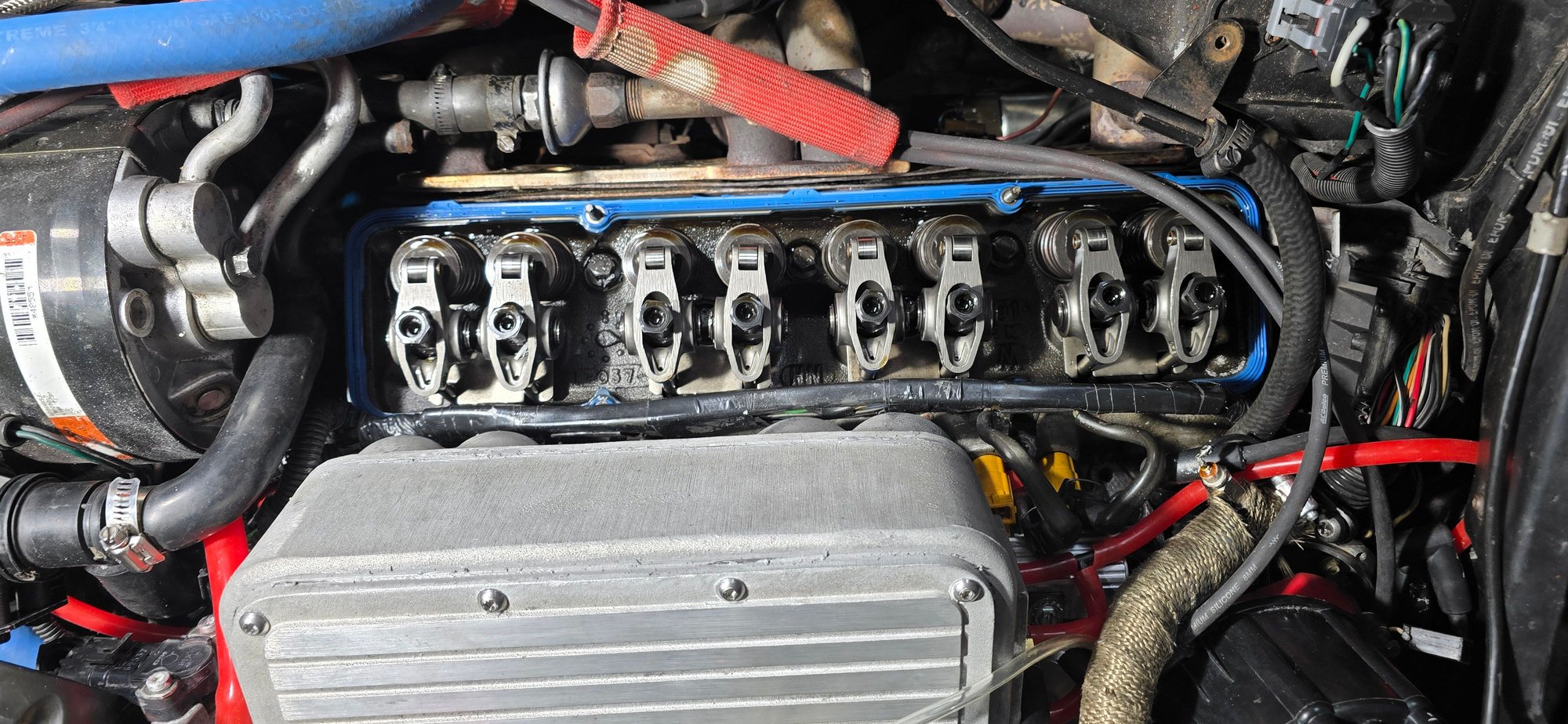 Valves appear to be fine, from above and below.  I looked at them in the scope as well.