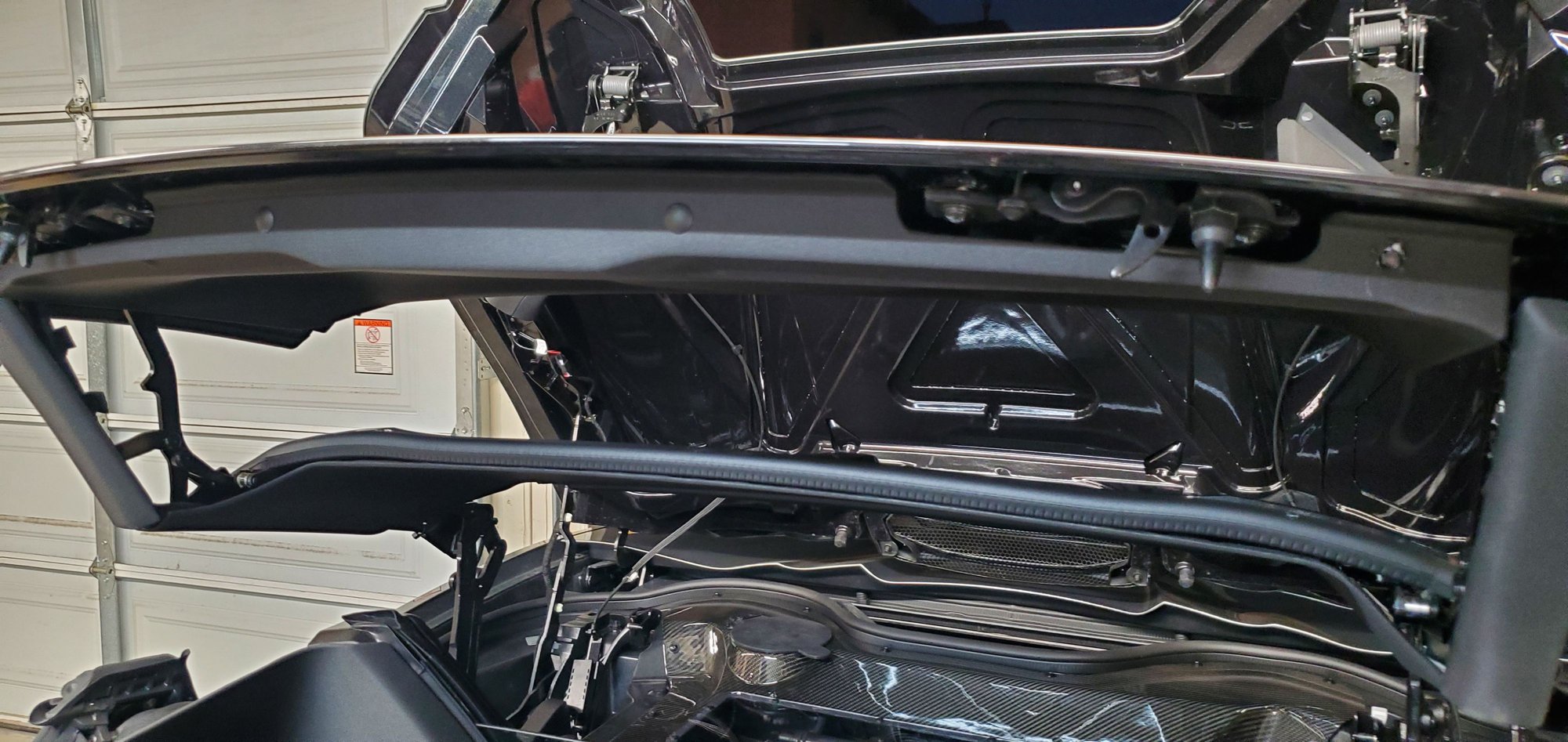 4 fasteners on the front and 5 on the back of the headliner