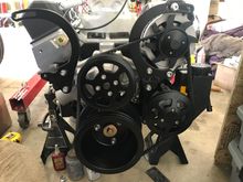 I’ll install the a/c compressor once the engine is installed. 