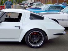 I found this picture of a ‘64 coupe and what I thing is the biggest issue that turns people off to flares. This flare corrupts the whole belt line and design of the car. In my opinion, it is horrible (I apologize if this car belongs to a forum brother, it’s just my opinion!) and looks tacked on with no regard for the beautiful lines of the design.