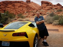 Before I got my Laguna Blue C7 I rented this one in Vegas to test drive. This was at the Valley of Fire.