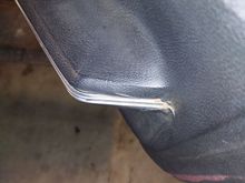 Bubble in vinyl at arm rest