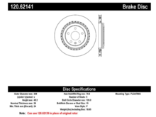 Centric 1 piece rear rotor