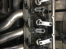 T&D did the rockers,and rocker stands, then I made the tie bars, and welded all of the stands together so they are one solid piece, and won’t pull out of the heads with 350 plus on the seats, and around 1100 pounds open with a 9200 rpm shift point