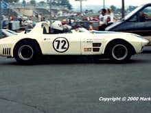 Another original Grand Sport returning to garage at the Ford GT 40 weekend -Watkins Glen 1989