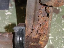 The radiator core support looked solid, until you look under the seal....