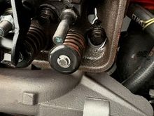 I was wondering if the pushrods are too short and the rocker is hitting the retainer, but then again, that would be constant.