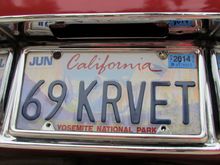 California Special Yosemite plate