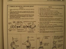 These are the instructions for removal of the "Rotating Assembly" which includes the Pump Ring.