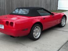 1995 torch red convertible