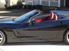 2005 Corvette, Black w/ Colbalt Red Interior.  6Sp, Power Top, HUD, NAV, Magnetic Ride Control