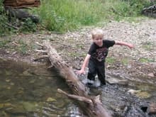 #2 grandson while camping in Montana's Little Belt Mountains