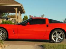 In my driveway.
