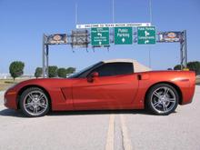 Our 2006 DSOM Z51 vert at TMS.  It took us 18 months to find this vette and it only had 5589 miles on it at 2 1/2 years old!  It's getting a lot more miles now, even though we also show the car.