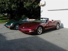 Here is a photo of my Jaguar and the 50th Anniversary.