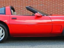 96 LT1 Z51 Torch Red Corvette Side View