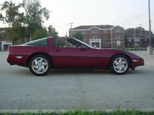 My Vette at Millikin University waiting for a St Louis bound train,