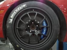 Forgeline GA3R 18x11 with ZR1 Brakes fitment
We had to use a 3mm spacer to clear the front brakes