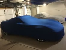 Blue Satin car cover from West Coast Corvettes