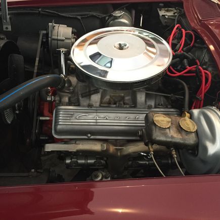 L 79 327 350 rebuilt master cylinder, alternator,  new water pump & clutch fan