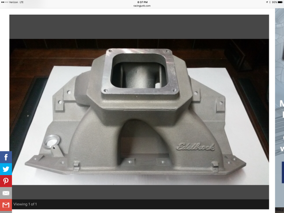 Rare Edelbrock cast aluminum Pontiac 427 intake