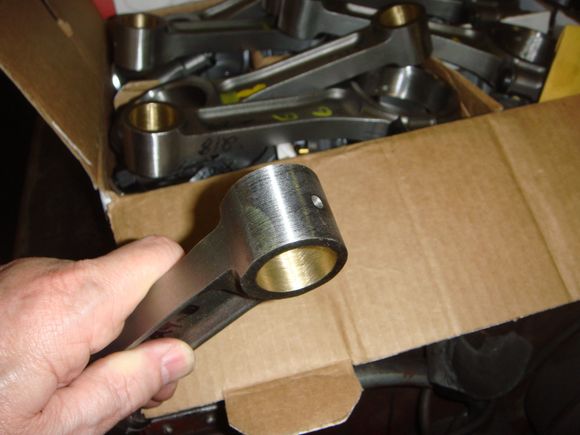 Bronze bushed rods for less cylinder wall friction for power