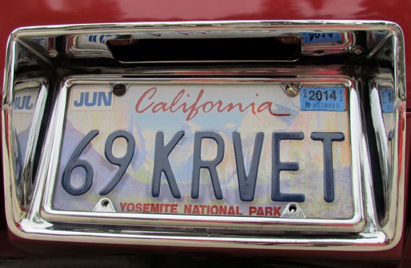 California Special Yosemite plate
