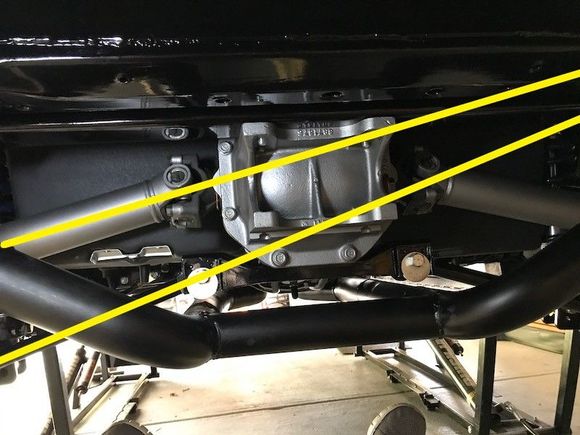 With stock bracket - arms are less parallel - more neg camber gain