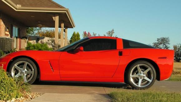In my driveway.